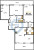 Планировка трехкомнатной квартиры площадью 92.7 кв. м в новостройке ЖК "ILONA"