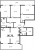 Планировка четырехкомнатной квартиры площадью 96.76 кв. м в новостройке ЖК "ILONA"