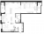 Планировка трехкомнатной квартиры площадью 100.55 кв. м в новостройке ЖК "Принцип"