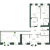 Планировка трехкомнатной квартиры площадью 129.3 кв. м в новостройке ЖК "Мадонна Бенуа"