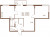 Планировка трехкомнатной квартиры площадью 72.76 кв. м в новостройке ЖК "Добрыня-3"
