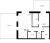 Планировка однокомнатной квартиры площадью 55.84 кв. м в новостройке ЖК "Черная речка, 41"