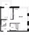 Планировка однокомнатной квартиры площадью 49.57 кв. м в новостройке ЖК "Черная речка, 41"