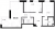 Планировка двухкомнатной квартиры площадью 85.56 кв. м в новостройке ЖК "Черная речка, 41"
