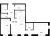 Планировка двухкомнатной квартиры площадью 77.73 кв. м в новостройке ЖК "Черная речка, 41"