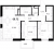 Планировка двухкомнатной квартиры площадью 69.72 кв. м в новостройке ЖК "Черная речка, 41"