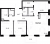 Планировка трехкомнатной квартиры площадью 91.54 кв. м в новостройке ЖК "Черная речка, 41"