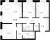 Планировка трехкомнатной квартиры площадью 86.98 кв. м в новостройке ЖК "Черная речка, 41"