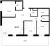 Планировка трехкомнатной квартиры площадью 90.23 кв. м в новостройке ЖК "Черная речка, 41"