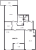 Планировка двухкомнатной квартиры площадью 109.7 кв. м в новостройке ЖК "Domino"