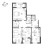 Планировка трехкомнатной квартиры площадью 109.6 кв. м в новостройке ЖК "Domino"