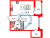 Планировка однокомнатной квартиры площадью 35 кв. м в новостройке ЖК "Автограф"
