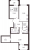 Планировка двухкомнатной квартиры площадью 72.48 кв. м в новостройке ЖК "Автограф"