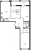 Планировка трехкомнатной квартиры площадью 80.1 кв. м в новостройке ЖК "Автограф"