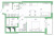 Планировка однокомнатной квартиры площадью 49.7 кв. м в новостройке ЖК "Окла"