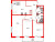 Планировка трехкомнатной квартиры площадью 85.43 кв. м в новостройке ЖК "Окла"