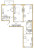 Планировка трехкомнатной квартиры площадью 87.9 кв. м в новостройке ЖК "Окла"