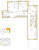 Планировка трехкомнатной квартиры площадью 79.9 кв. м в новостройке ЖК "Окла"