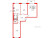 Планировка трехкомнатной квартиры площадью 82.8 кв. м в новостройке ЖК "Окла"