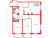 Планировка трехкомнатной квартиры площадью 90.03 кв. м в новостройке ЖК "Окла"