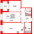 Планировка двухкомнатной квартиры площадью 64.6 кв. м в новостройке ЖК "Grand View"