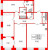 Планировка трехкомнатной квартиры площадью 129.5 кв. м в новостройке ЖК "Grand View"