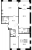 Планировка трехкомнатной квартиры площадью 136.04 кв. м в новостройке ЖК "Grand View"