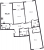 Планировка трехкомнатной квартиры площадью 93.2 кв. м в новостройке ЖК "Grand View"