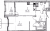 Планировка однокомнатной квартиры площадью 56.61 кв. м в новостройке ЖК "е.волюция"