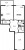 Планировка двухкомнатной квартиры площадью 59.82 кв. м в новостройке ЖК "ЦДС Новые горизонты"