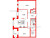 Планировка двухкомнатной квартиры площадью 78.91 кв. м в новостройке ЖК "ID Park Pobedy"