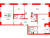 Планировка трехкомнатной квартиры площадью 99.43 кв. м в новостройке ЖК "ID Park Pobedy"