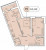 Планировка двухкомнатной квартиры площадью 67.18 кв. м в новостройке ЖК "Аквилон ZALIVE"