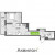 Планировка двухкомнатной квартиры площадью 42.34 кв. м в новостройке ЖК "Аквилон ZALIVE"