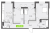 Планировка трехкомнатной квартиры площадью 73.99 кв. м в новостройке ЖК "Аквилон ZALIVE"