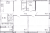 Планировка трехкомнатной квартиры площадью 69.71 кв. м в новостройке ЖК "Parkolovo"