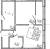 Планировка однокомнатных апартаментов площадью 44.86 кв. м в новостройке Апартаменты "17/33 Петровский остров"