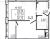 Планировка однокомнатных апартаментов площадью 41.13 кв. м в новостройке Апартаменты "17/33 Петровский остров"