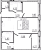 Планировка двухкомнатных апартаментов площадью 67.06 кв. м в новостройке Апартаменты "17/33 Петровский остров"