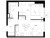 Планировка однокомнатной квартиры площадью 34.97 кв. м в новостройке ЖК "Заречный парк"
