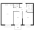Планировка двухкомнатной квартиры площадью 56.84 кв. м в новостройке ЖК "Заречный парк"
