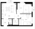 Планировка двухкомнатной квартиры площадью 50.6 кв. м в новостройке ЖК "Заречный парк"