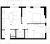 Планировка двухкомнатной квартиры площадью 53 кв. м в новостройке ЖК "Заречный парк"