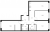 Планировка трехкомнатной квартиры площадью 80.3 кв. м в новостройке ЖК "Заречный парк"