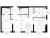 Планировка трехкомнатной квартиры площадью 67.84 кв. м в новостройке ЖК "Заречный парк"