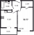 Планировка однокомнатной квартиры площадью 32.77 кв. м в новостройке ЖК "ID Murino II" 
