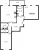 Планировка двухкомнатной квартиры площадью 64.3 кв. м в новостройке ЖК "ID Murino II" 