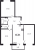 Планировка трехкомнатной квартиры площадью 66.03 кв. м в новостройке ЖК "ID Murino II" 