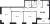 Планировка трехкомнатной квартиры площадью 64.43 кв. м в новостройке ЖК "ID Murino II" 