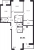 Планировка трехкомнатной квартиры площадью 89.95 кв. м в новостройке ЖК "ID Murino II" 
